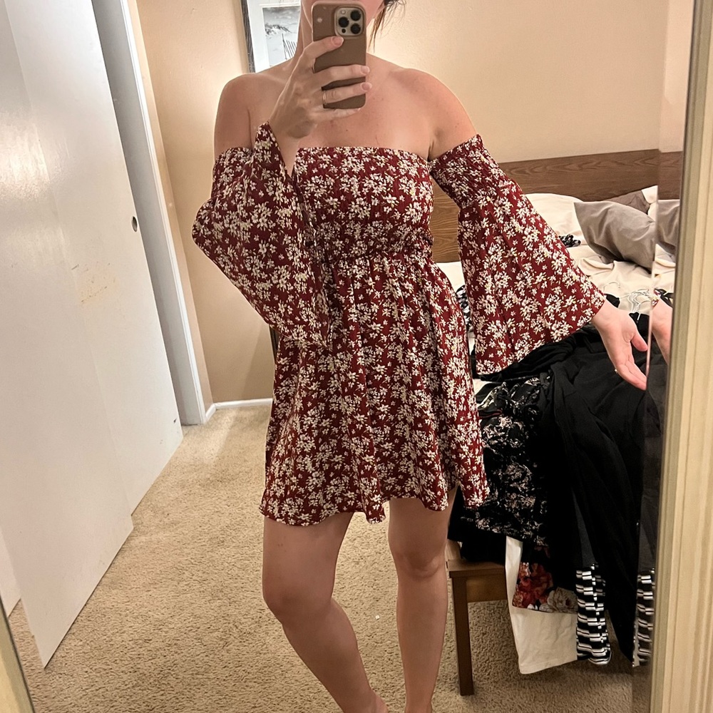 Floral print dress
